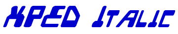 XPED Italic 字体